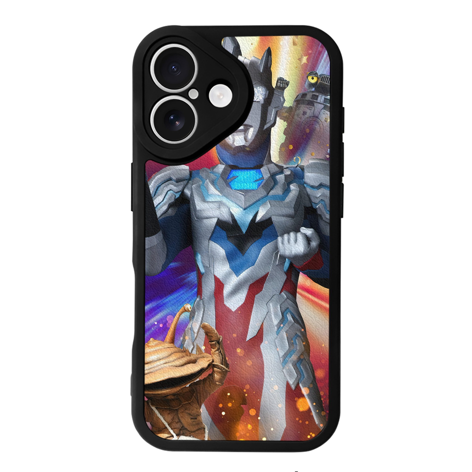 （画像用） ウルトラマン Ultraman 【iPhone 16シリーズ対応】シリコンスマホケース（レザー調） 材質：シリコン